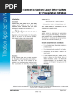 Sulfate Content in Sodium Lauryl Ether Sulfate by Precipitation Titration