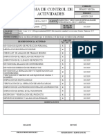 Hoja de Control de Actividades