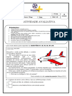 Avaliação de Língua Portuguesa 5º Ano