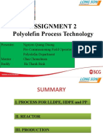 Assignment 2 Polyolefin Process Technology