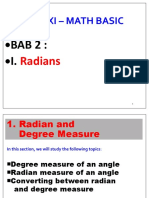 2021 PPT - Radian and Degree Measure (XI - Math Basic)