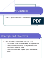 Unit 8 Trigonometric and Circular Functions