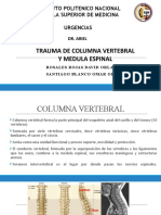 Trauma de Columna Vertbral y Medula Espinal