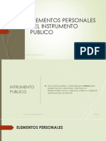 Elementos Personales Del Instrumento Publico