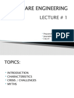 Software Engineering: Lecture # 1