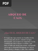 Arqueo de Caja