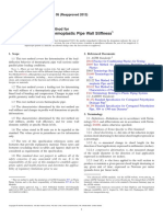 Determining Thermoplastic Pipe Wall Stiffness: Standard Test Method For