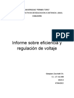 Informe Sobre Regulación y Eficiencia