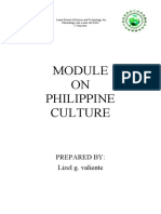 ON Philippine Culture: Prepared By: Lizel G. Valiente