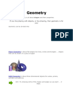 Geometry: If You Like Playing With Objects, or Like Drawing, Then Geometry Is For You!