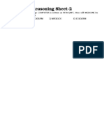 Reasoning Sheet-2: Written in That Code Language? A) Mfedjjoe B) Eojdejfm C) Mfejdjoe D) Eojdjefm