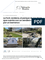 La Font Jordana, El Parque de Agullent Que Cuenta Con Un Sendero Circular Por Un Barranco