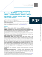 Efficacy of Miniscrew-Assisted Rapid Palatal Expansion (MARPE) in Late Adolescents and Adults A Systematic Review and Meta-Analysis