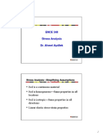 ENCE 340 ENCE 340 Stress Analysis Dr. Ahmet Aydilek