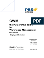 The PBS Archive Add On For Warehouse Management: Manual Part C - Display and Evaluation