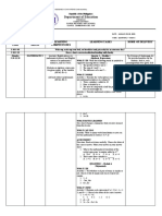 Department of Education: Day and Time Learning Areas Learning Competencies Learning Tasks Mode of Delivery