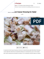 Low Sodium Caesar Dressing For Salad - Tasty, Healthy Heart Recipes