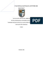 Criterios de Seleccion de Las Captaciones Tipo Barraje y Captacion Tipo Tirolesa