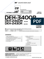 Service Manual: DEH-3400R