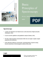 Basic Principles of Spectroscopy: de Ala, Erick Noah S. Msfs