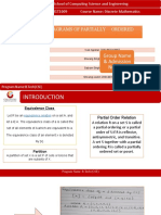 Topic: Hasse Diagrams of Partially Ordered Sets: Group Name & Admission Number