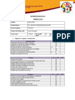 Informe Pedagogico Shelene 1° Básico