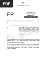 Cédula de Notificación: 2988/2016 PE1 S N N N Orden Expte. N Zona Fuero Juzgado Secret. Copias Personal Observ