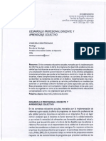 Desarrollo Profesional Docente y Aprendizaje Colaborativo