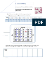 Sickle Cell Haemoglobin - Extension Activity