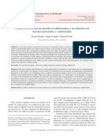 Artículo Conducta Autolesiva No Suicida en Adolescentes y Su Relación Con Factores Personales y Contextuales