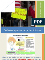 Defensa Apasionada Del Idioma Español