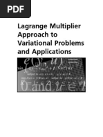 Lagrange Multiplier Approach To Variational Problems and Applications