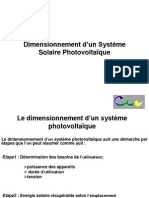 Le Dimensionnement D Un Systeme PV