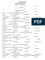 Revision Grade 8 I. Choose The Correct Word, Phrase To Fill in The Blank Space