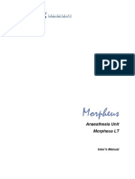 Anaesthesia Unit Morpheus LT: User's Manual