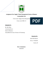 Assignment On: Supply Chain Management System of Runner Automobiles LTD