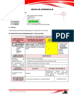 SESIÓN DE APRENDIZAJE y ACTIVIDAD #6 27-05-2021