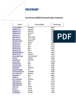 Boeing Distribution Services Discount Part List