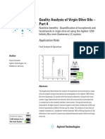 Quality Analysis of Virgin Olive Oils - : Application Note