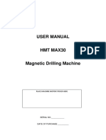 User Manual: Place Machine Motor Sticker Here