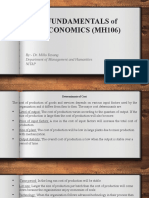 Fundamentals of Economics (Mh106) : By:-Dr. Millo Yasung Department of Management and Humanities Nitap