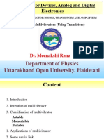 Unit 7 Multivibrator (Using Transistor) by Dr. Meenakshi Rana