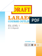 LAREAC Course Outline ESL 1 Final 120915