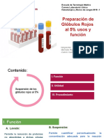 Preparación de Glóbulos Rojos Al 5% Usos y Función