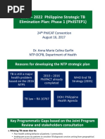 2017 - 2022 Philippine Strategic TB Elimination Plan: Phase 1 (Philstep1)