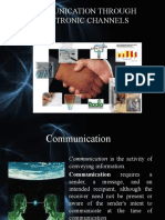 Communication Through Electronic Channels