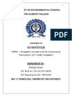 Ecosystem: Department of Environmental Science, Pub Kamrup College