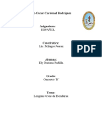 Informe Lenguas de Honduras