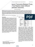 Analysis of Pressure Transverse Between Pump Stations of Fula Pipeline Under Different Operation Scenarios