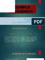 Sample Designing: Prof. Ranjeet Kumar Choudhary